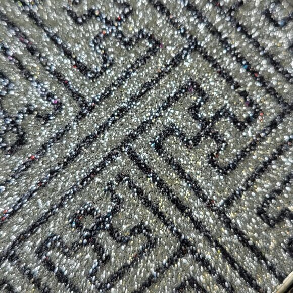 Silver Square Hook Earrings - Picture 5 of 6